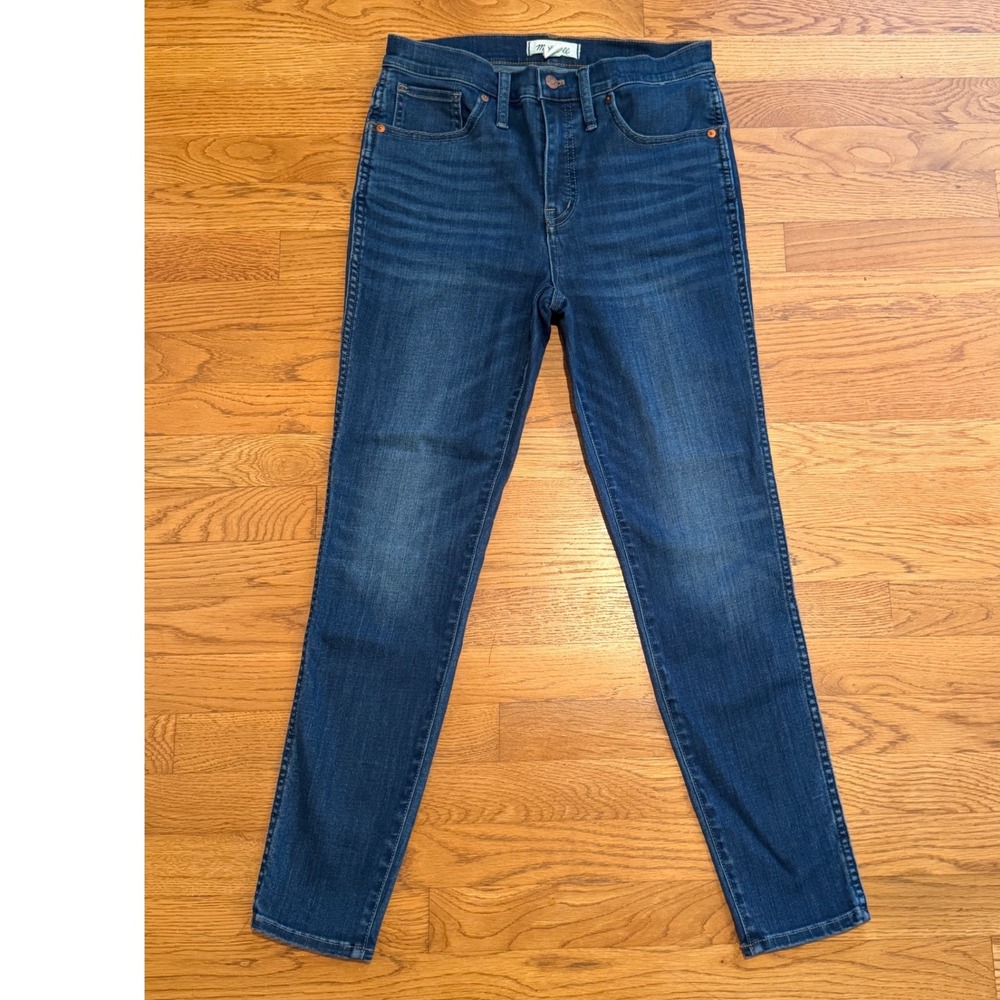 Madewell 10 High Rise Skinny Jeans Dark Wash Denim Size 29
